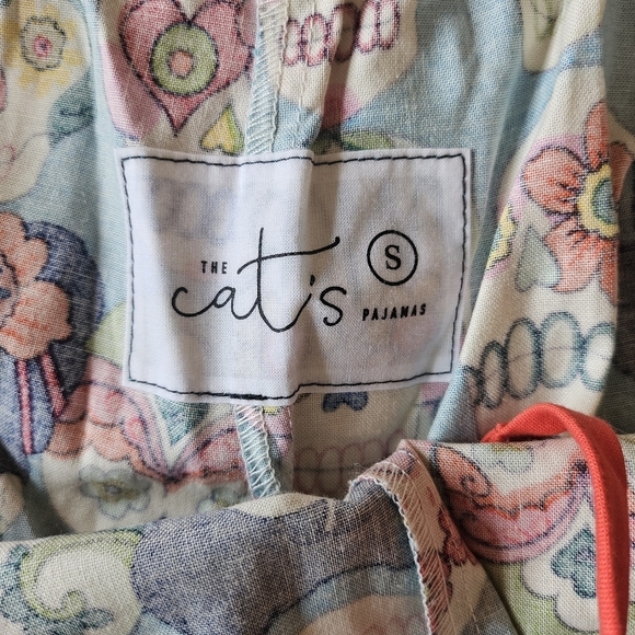 EUC The Cats Pajamas Sugar Skull Frida PJ Pants Women Small Cotton - Picture 6 of 11